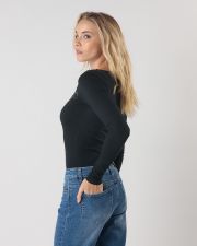 BLACK WOMEN'S LONG-SLEEVED T-SHIRT