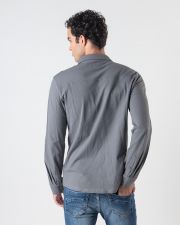 GREY MEN'S LONG-SLEEVED SHIRT