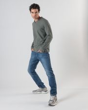 KHAKI MEN'S LONG-SLEEVED T-SHIRT