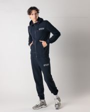 BLUE MEN'S ZIP-UP SWEATSHIRT