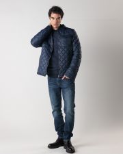 BLUE MEN'S TRANSITIONAL JACKET