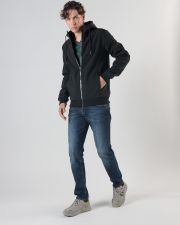 BLACK MEN'S TRANSITIONAL JACKET