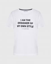 WHITE FUNKY BUDDHA  WOMEN'S TSHIRT