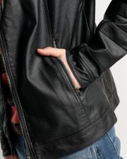 BLACK MEN'S VEGAN LEATHER JACKET