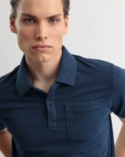 KÉK FÉRFI RÖVID UJJÚ PÓLÓ