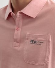 RÓZSASZÍN FÉRFI RÖVID UJJÚ PÓLÓ