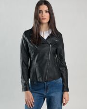 BLACK WOMEN'S TRANSITIONAL JACKET