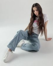 FEHÉR NŐI RÖVID UJJÚ PÓLÓ