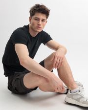 FEKETE FÉRFI RÖVID UJJÚ PÓLÓ