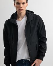 BLACK MEN'S TRANSITIONAL JACKET