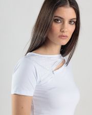 FEHÉR NŐI RÖVID UJJÚ PÓLÓ