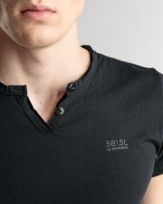 FEKETE FÉRFI RÖVID UJJÚ PÓLÓ