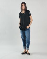 FEKETE NŐI RÖVID UJJÚ PÓLÓ