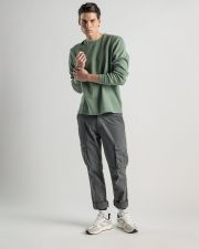 KHAKI FÉRFI HOSSZÚ UJJÚ PÓLÓ