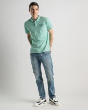 ZÖLD FÉRFI RÖVID UJJÚ PÓLÓ