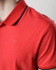 PIROS FÉRFI RÖVID UJJÚ PÓLÓ