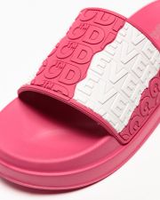 PINK WOMEN'S SLIDES - WAVY