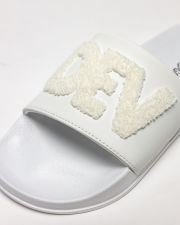 WHITE WOMEN'S SLIDES - CARAVELLA FROTTY