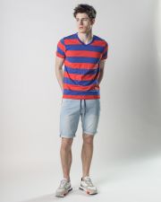 KÉK FÉRFI RÖVID UJJÚ PÓLÓ