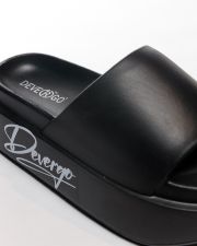 BLACK WOMEN'S SLIDES - KINGA