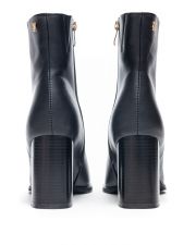 BLACK WOMEN'S HIGH HEELED BOOTS - AMY