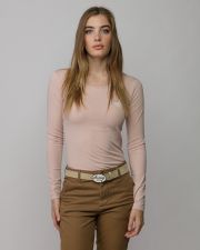 RÓZSASZÍN NŐI HOSSZÚ UJJÚ PÓLÓ