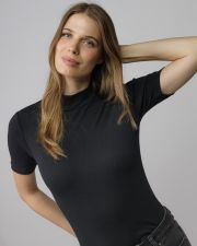 FEKETE NŐI RÖVID UJJÚ GARBÓ PÓLÓ