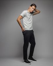 FEKETE FÉRFI MELEGÍTŐ NADRÁG