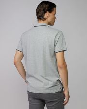 GREY MEN'S SHORT SLEEVE POLO SHIRT