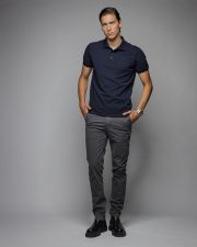 BLUE MEN'S SHORT SLEEVE POLO SHIRT