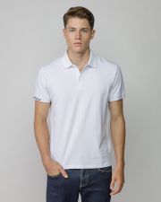 FEHÉR FÉRFI RÖVID UJJÚ GALLÉROS PÓLÓ