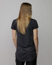 FEKETE NŐI V-NYAKÚ RÖVID UJJÚ PÓLÓ