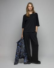 FEKETE NŐI RÖVID UJJÚ PÓLÓ