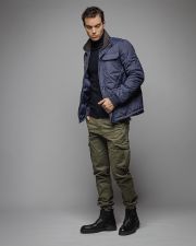 BLUE MEN'S TRANSITION COAT