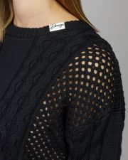 FEKETE NŐI KÖTÖTT PULÓVER