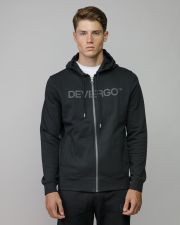 FEKETE FÉRFI CIPZÁRAS PULÓVER