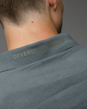 SZÜRKE FÉRFI RÖVID UJJÚ GALLÉROS PÓLÓ