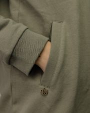 KHAKI NŐI HOSSZÚ CIPZÁRAS KARDIGÁN