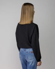 BLACK WOMEN'S SWEATER