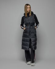 BLACK WOMEN'S LONG VEST