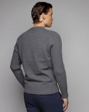 GREY MEN'S KNITTED SWEATER