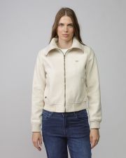 WHITE WOMEN'S FABRIC JACKET