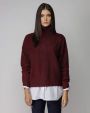 BORDEAUX WOMEN'S KNITTED SWEATER