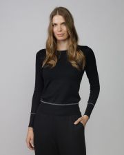 FEKETE NŐI KÖTÖTT PULÓVER