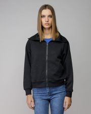 FEKETE NŐI CIPZÁRAS ZSAKÁRD PULÓVER