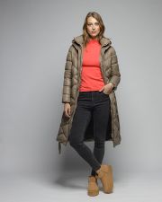 GREY WOMEN'S LONG WINTER COAT