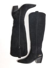FEKETE NŐI MAGASSZÁRÚ CSIZMA - EMILIA