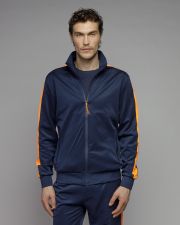BLUE MEN'S ZIP SWEATER