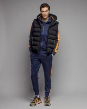 BLUE MEN'S ZIP SWEATER