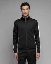 FEKETE FÉRFI CIPZÁRAS PULÓVER